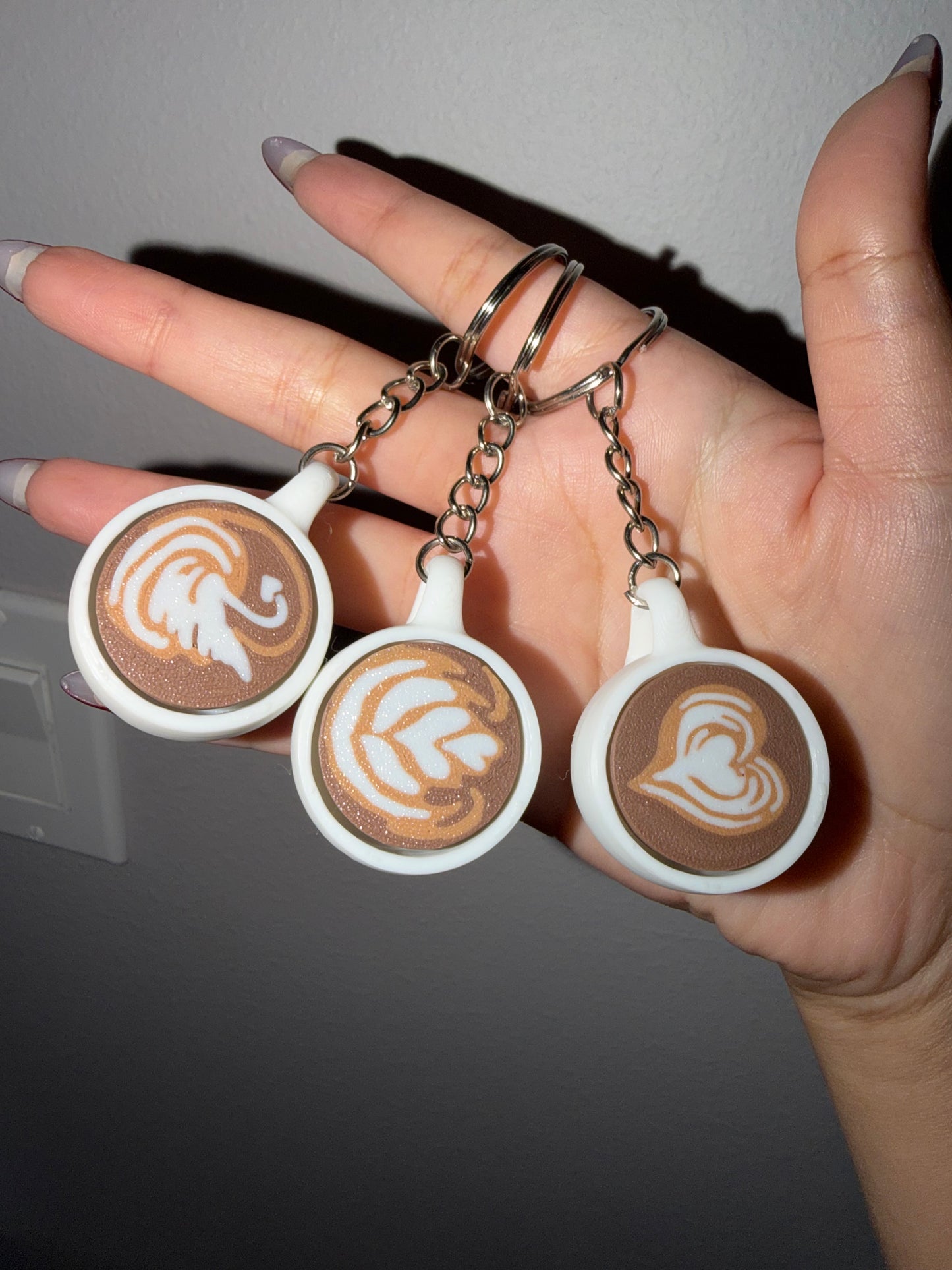 Coffee Keychain Fidget Clicker