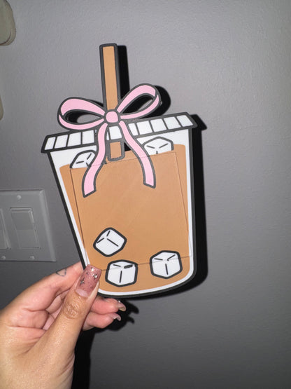 Iced Coffee Sticky Note Holder