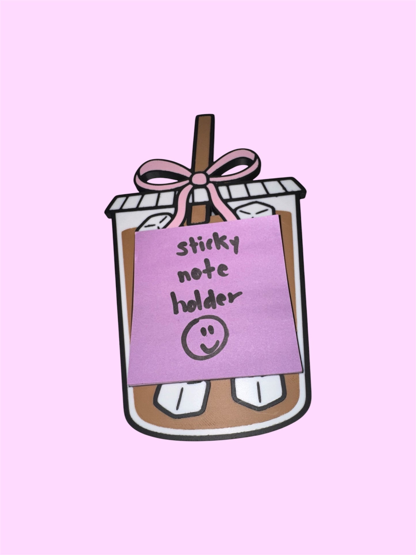 Iced Coffee Sticky Note Holder